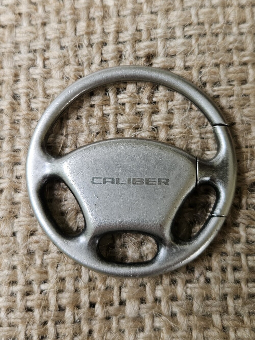 Metal Keyring Steering Wheel DODGE CALIBER Advertising Collectible
